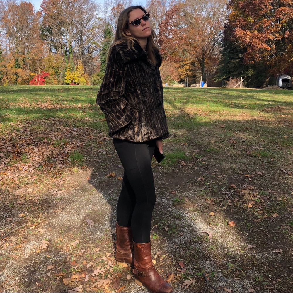Faux fur coat